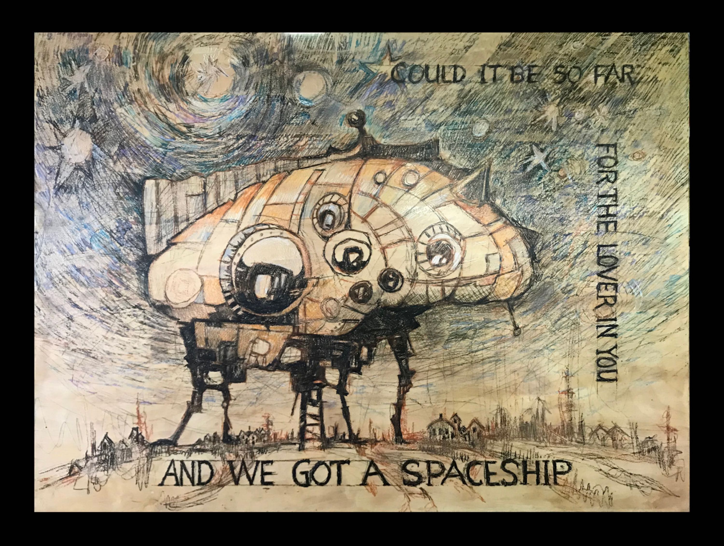 Spaceship 1 (36x48 in, Encaustic Mixed Media ) © Andrew Csafordi, ANDARA Gallery (w).jpeg