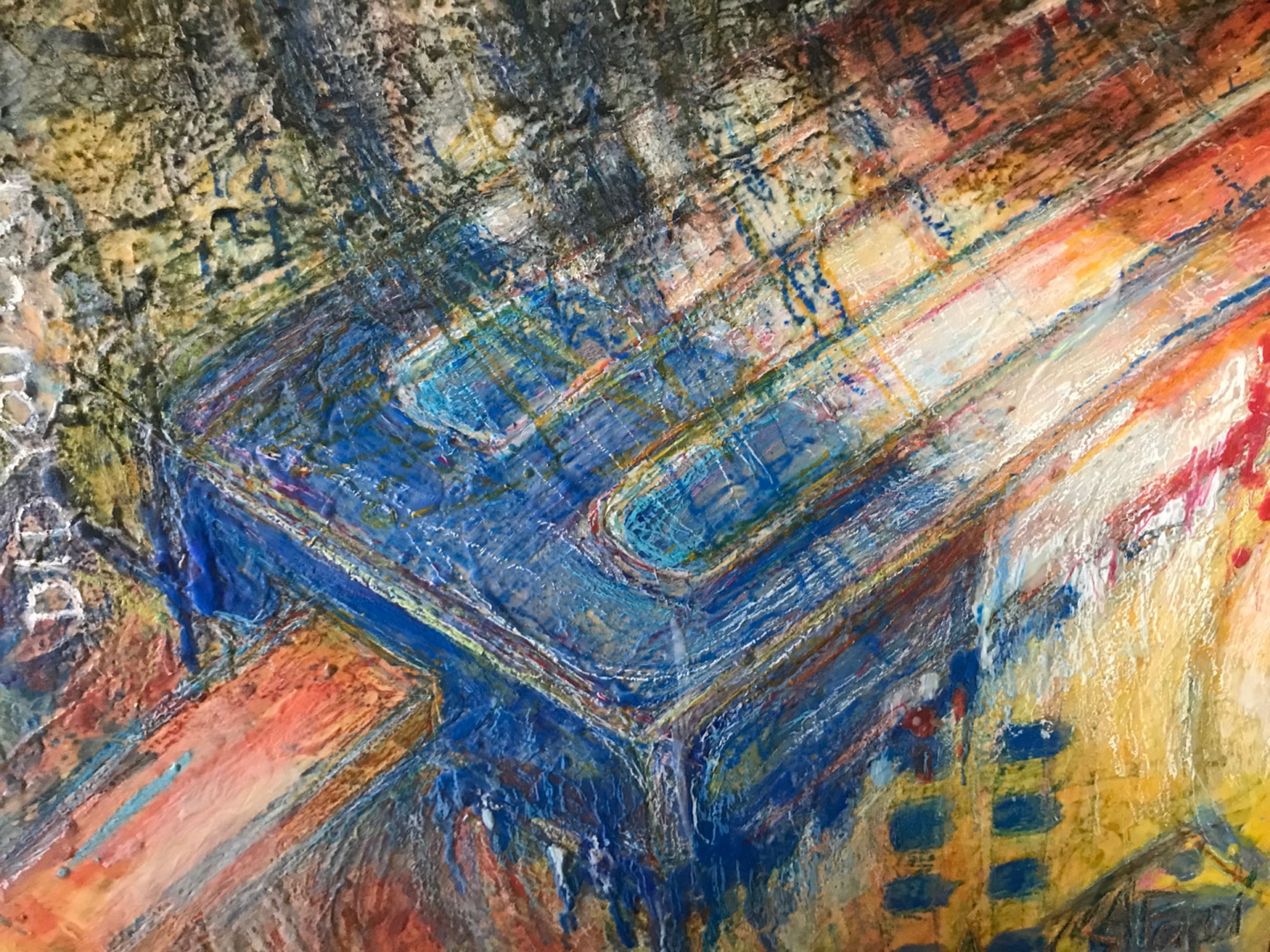 Popsicle 6 (40x40 in, Encaustic Mixed Media ) © Andrew Csafordi, ANDARA Gallery (w).jpeg