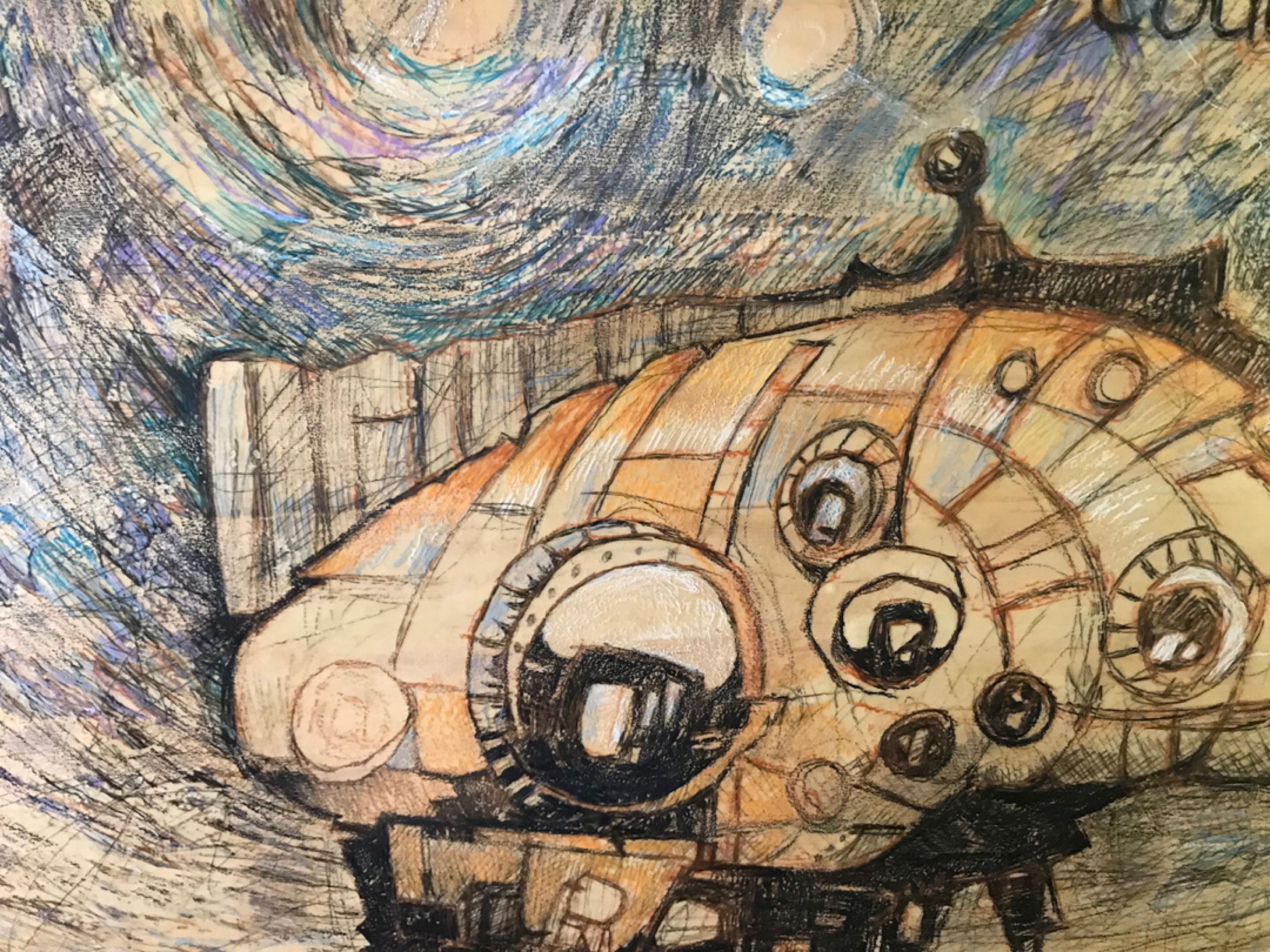 Spaceship 8 (36x48 in, Encaustic Mixed Media ) © Andrew Csafordi, ANDARA Gallery (w).jpeg