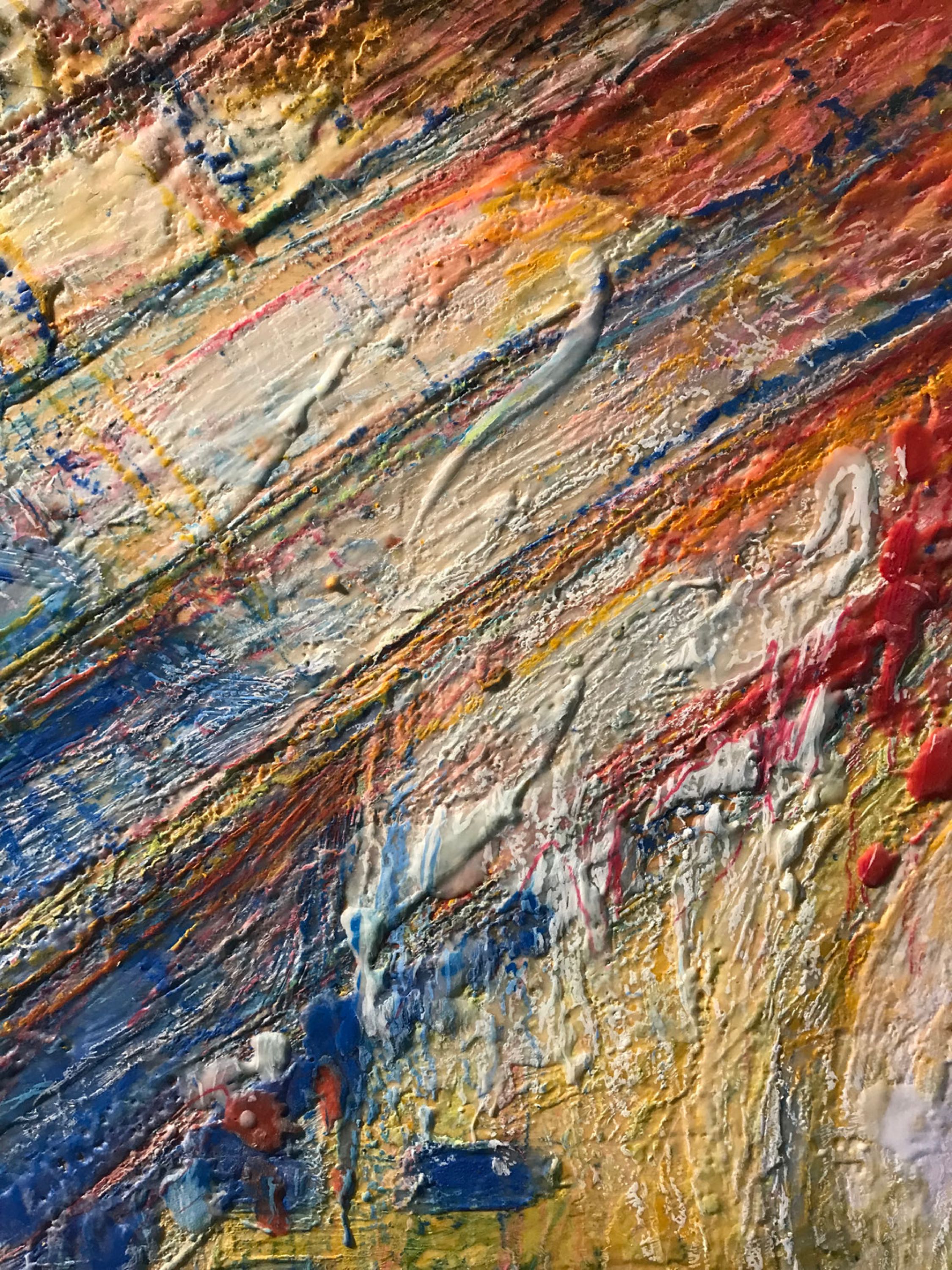 Popsicle 2 (40x40 in, Encaustic Mixed Media ) © Andrew Csafordi, ANDARA Gallery (w).jpeg