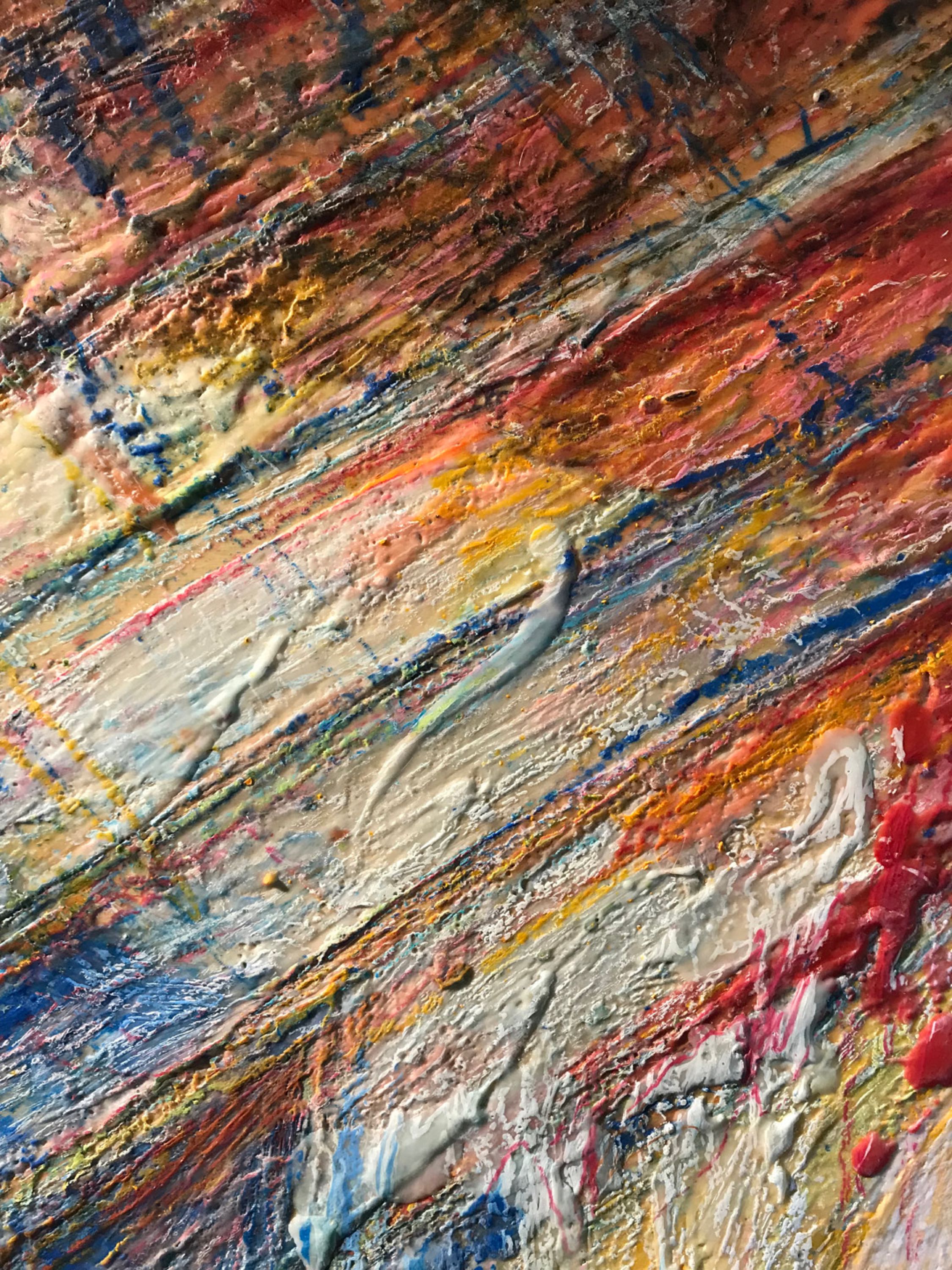 Popsicle 3 (40x40 in, Encaustic Mixed Media ) © Andrew Csafordi, ANDARA Gallery (w).jpeg